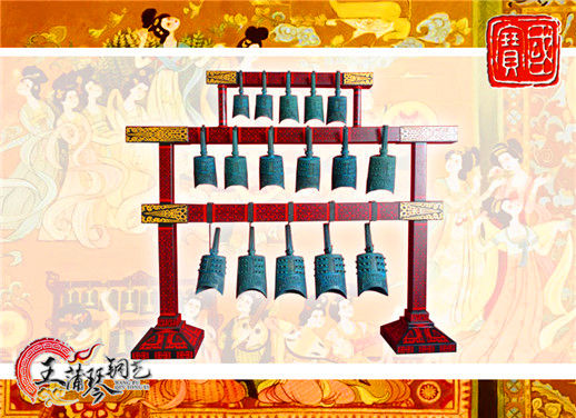 16件套系編鐘、編磬、特鐘、特磬，堂廟祭典用品